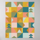 Recherche de corail turquoise posters Coloré