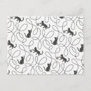 Recherche de chats gris cartes postales Noir et blanc