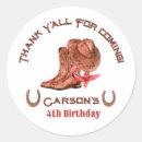 Recherche de wild west autocollants Fête d'anniversaire