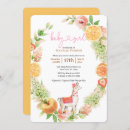Recherche de llama baby shower fille invitations Floral