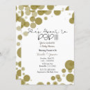 Recherche de gold polka dots invitations Moderne