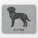 Recherche de labrador retriever noir tapis souris Chien