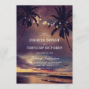 Recherche de palmier vintage invitations Coucher de soleil