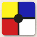 Recherche de mondrian dessous de verres Abstrait