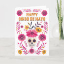 Recherche de crâne mexicain vœux cartes Happy cinco de mayo