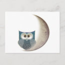 Recherche de hibou halloween cartes postales Lune