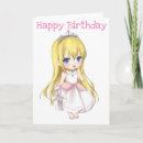 Recherche de chibi anniversaire cartes Rose