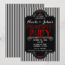 Recherche de black white red invitations Vintage