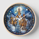 Recherche de cloche de noël horloges Neige