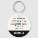 Recherche de bus driver porteclés School