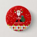 Recherche de dîner de noël badges Santa claus