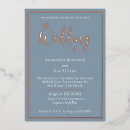 Recherche de gold foil mariage invitations Bleu