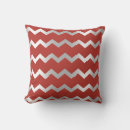 Recherche de rayures de chevron coussins Rouge