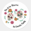 Recherche de crâne coloré autocollants Floral
