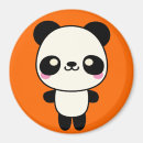 Recherche de panda kawaii magnets Blanc