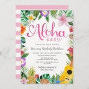 Recherche de luau baby shower fille invitations Moderne