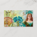 Recherche de dame vintage cartes visite Fleurs