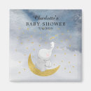 Recherche de lapin bleu magnets Baby shower