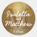 Recherche de gold confetti autocollants Monogramme