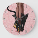 Recherche de femme chat horloges Rose