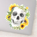 Recherche de crâne coloré autocollants Gothique