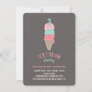 Recherche de cône de glace invitations Jeune fille