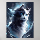 Recherche de chat clair lune art Mignon