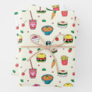 Recherche de motif de nourriture papier cadeau Kawaii