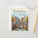 Recherche de vintage pays bas cartes postales Aquarelle