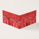 Recherche de motif oriental cartes visite Rouge
