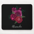 Recherche de rose foncé tapis souris Floral