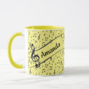 Recherche de symboles de musique tasses Noir