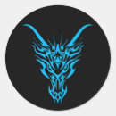 Recherche de dragon bleu autocollants Tatouage