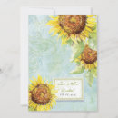Recherche de motif de tournesol invitations Couple