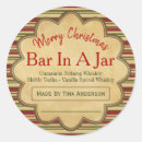Recherche de alcool de noël autocollants Rouge