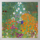 Recherche de klimt posters Jardin fleuri