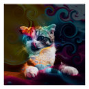 Recherche de chats colorés posters Animal