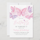 Recherche de papillon fille invitations D'anniversaire
