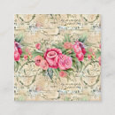 Recherche de paris vintage cartes visite Floral