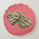 Recherche de amour rond coussins Brun