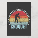 Recherche de croquet invitations Vintage