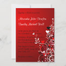 Recherche de rouge noir mariage invitations Tourbillons