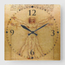 Recherche de vinci horloges Homme vitruvian