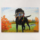 Recherche de chien de chasse puzzles Chasseur