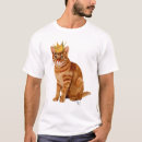 Recherche de chat de gingembre tshirts Couronne
