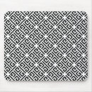 Recherche de motif grec tapis souris Noir et blanc