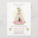 Recherche de teepee baby shower invitations Boho