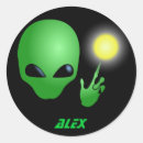 Recherche de aliens autocollants Ufo