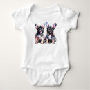 Recherche de bulldog bébé vêtements Aquarelle