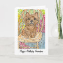 Recherche de terriers de cairn vœux cartes Aquarelle